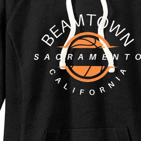 Beam Town City Swish Sacramento California Women's Fleece Hoodie