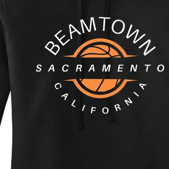 Beam Town City Swish Sacramento California Women's Pullover Hoodie