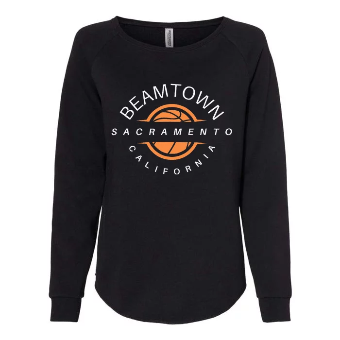 Beam Town City Swish Sacramento California Womens California Wash Sweatshirt