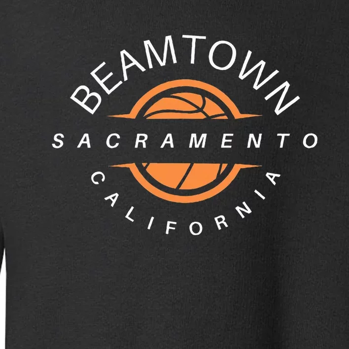 Beam Town City Swish Sacramento California Toddler Sweatshirt