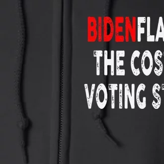 Bidenflation The Cost Of Voting Stupid Full Zip Hoodie