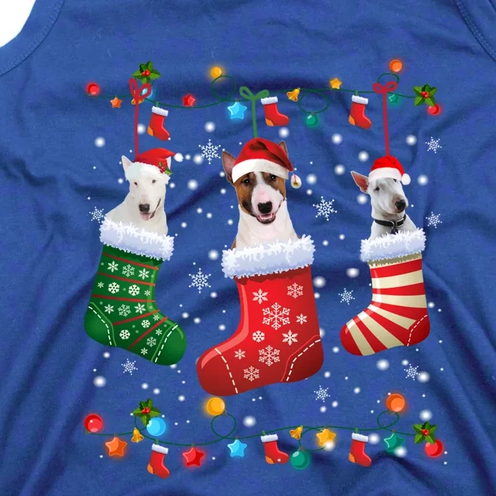 Bull Terrier Christmas Socks Funny Xmas Pajama Dog Lover Cute Gift Tank Top