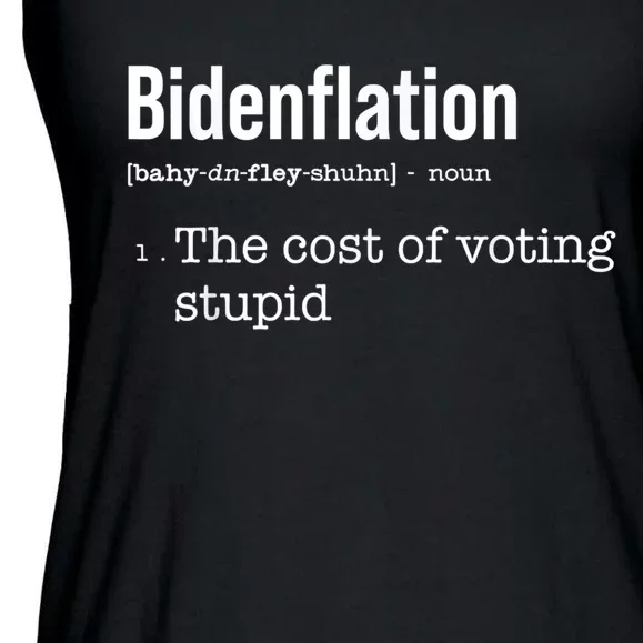 Bidenflation The Cost Of Voting Stupid Ladies Essential Flowy Tank