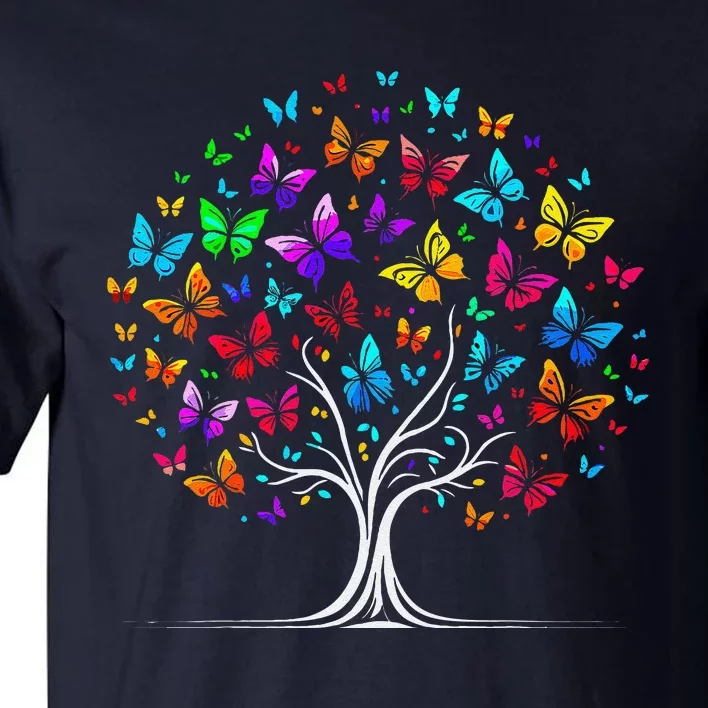 Butterfly Tree Cute Tall T-Shirt