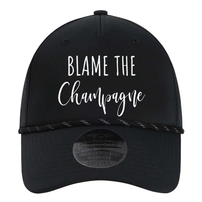 Blame The Champagne Funny Party Drinking Performance The Dyno Cap