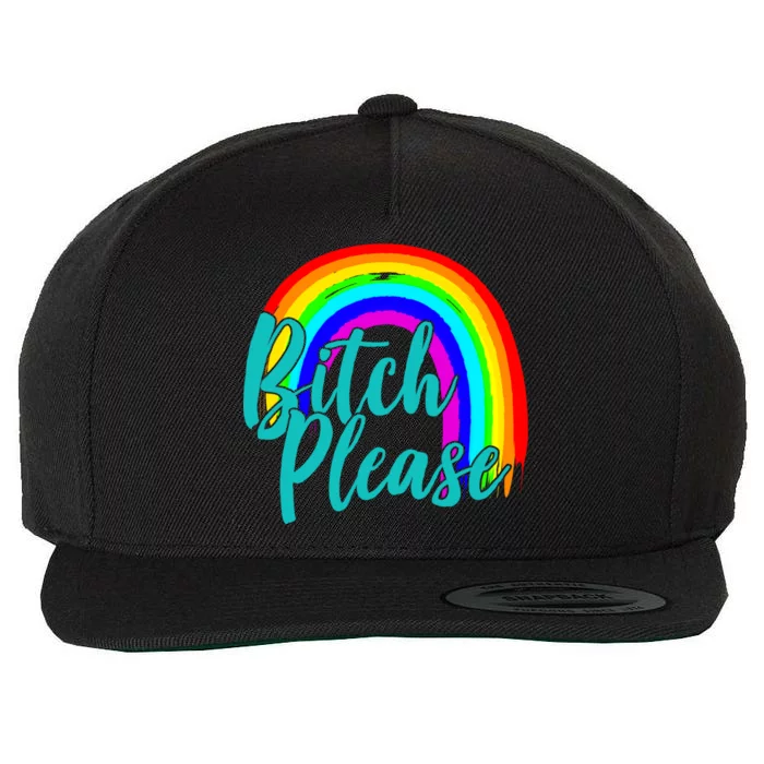 B*tch Please Rainbow Wool Snapback Cap