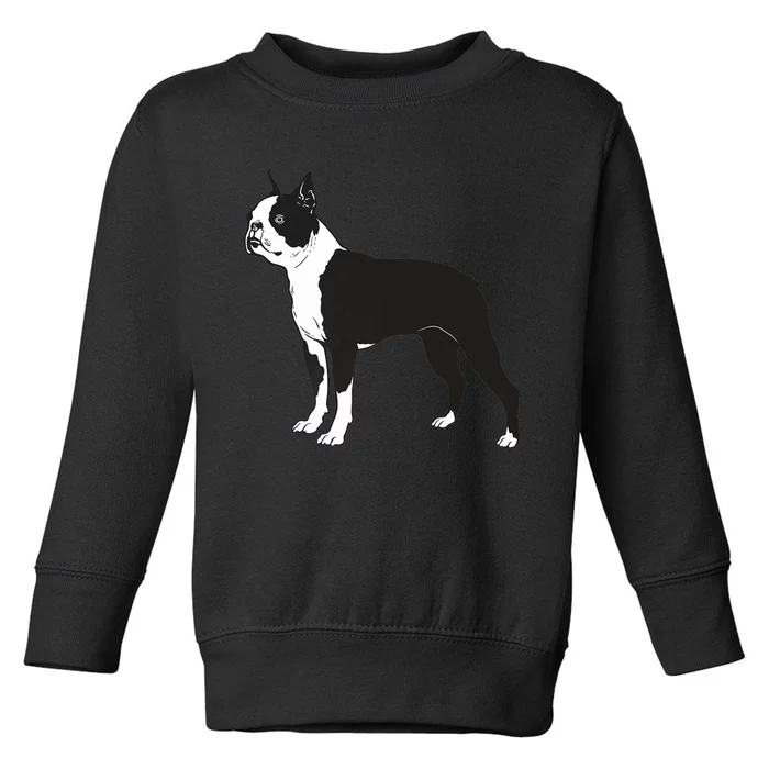 Boston Terrier Dog Breed Gift For Any Animal Fan Toddler Sweatshirt