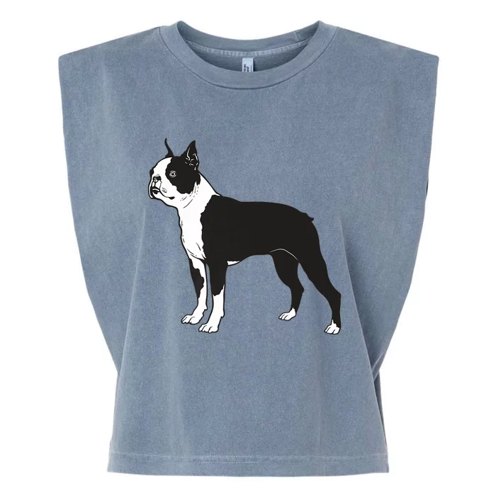 Boston Terrier Dog Breed Gift For Any Animal Fan Garment-Dyed Women's Muscle Tee