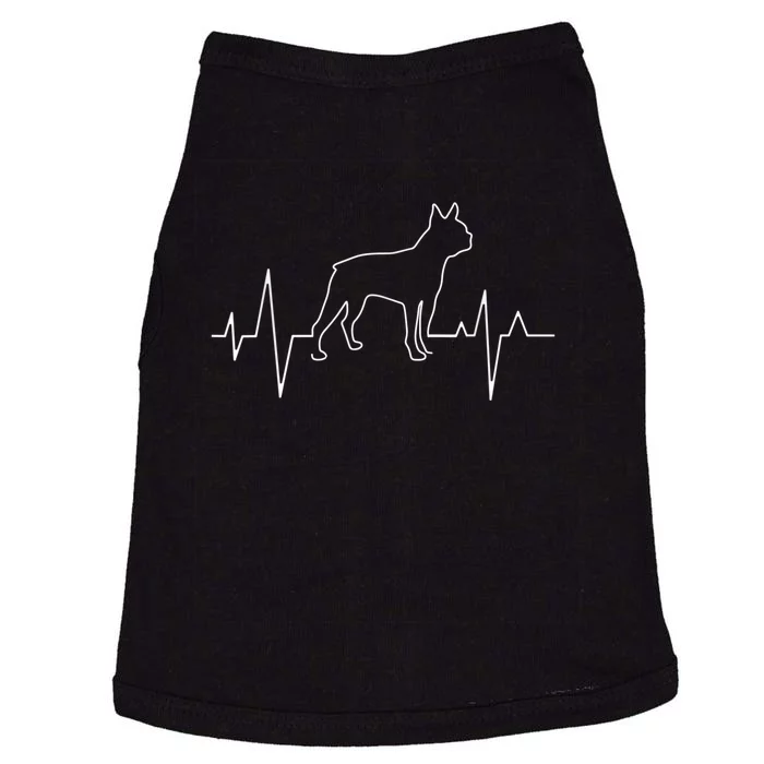 Boston Terrier Dog Lover Funny Cute Heartbeat Puppy Love Doggie Tank