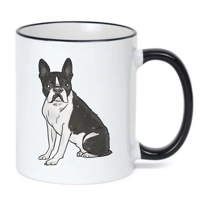 Boston Terrier Dog Black Color Changing Mug