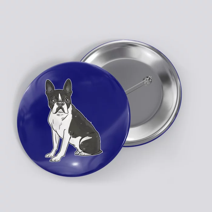 Boston Terrier Dog Button