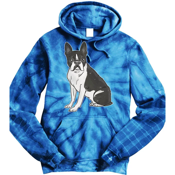 Boston Terrier Dog Tie Dye Hoodie