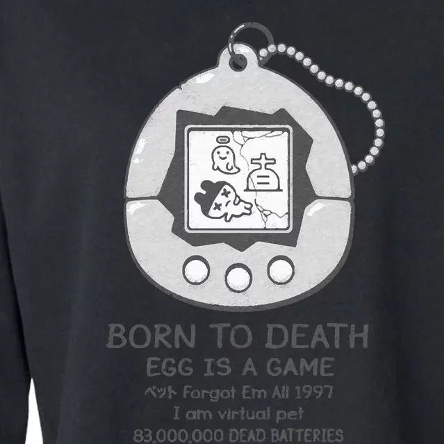 Born To Death Cropped Pullover Crew