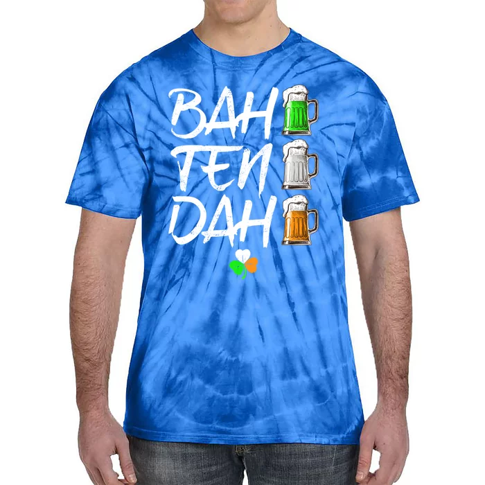 Bah Ten Dah Funny Beer Bartender St Patrick's Day Funny Gift Tie-Dye T-Shirt