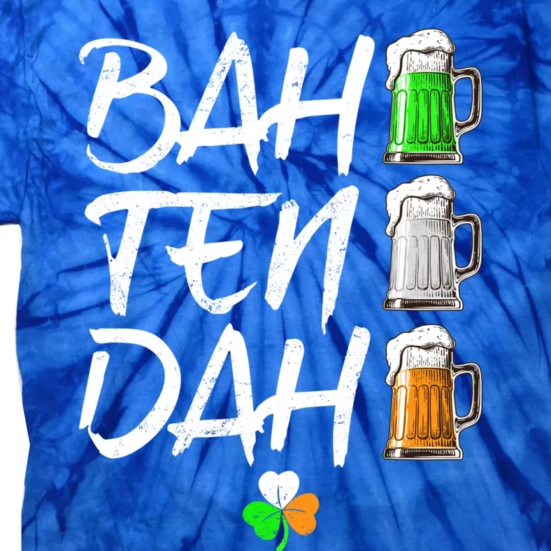 Bah Ten Dah Funny Beer Bartender St Patrick's Day Funny Gift Tie-Dye T-Shirt