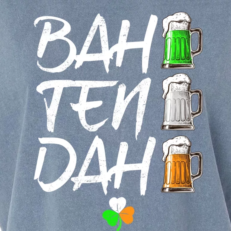 Bah Ten Dah Funny Beer Bartender St Patrick's Day Funny Gift Garment-Dyed Women's Muscle Tee