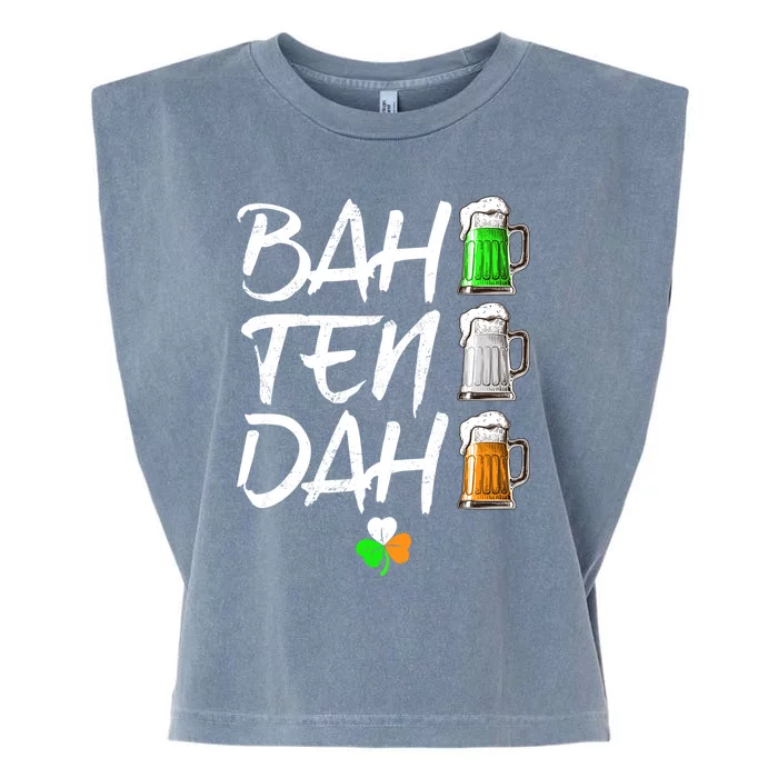 Bah Ten Dah Funny Beer Bartender St Patrick's Day Funny Gift Garment-Dyed Women's Muscle Tee