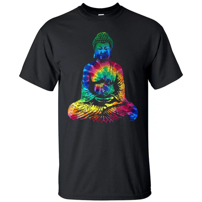 Buddha Tie Dye Vintage Yoga Spiritual Zen Buddhism Buddhist Tall T-Shirt