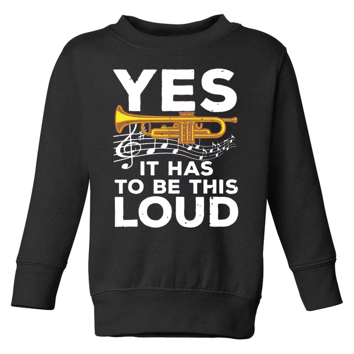 Best Trumpet Design For Men Women Trumpet Player Trumpeter Toddler Sweatshirt