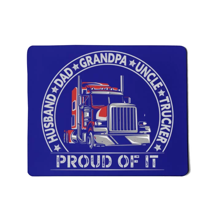 Best Trucking Dad Ever Patriotic Trucker Cute Gift Mousepad