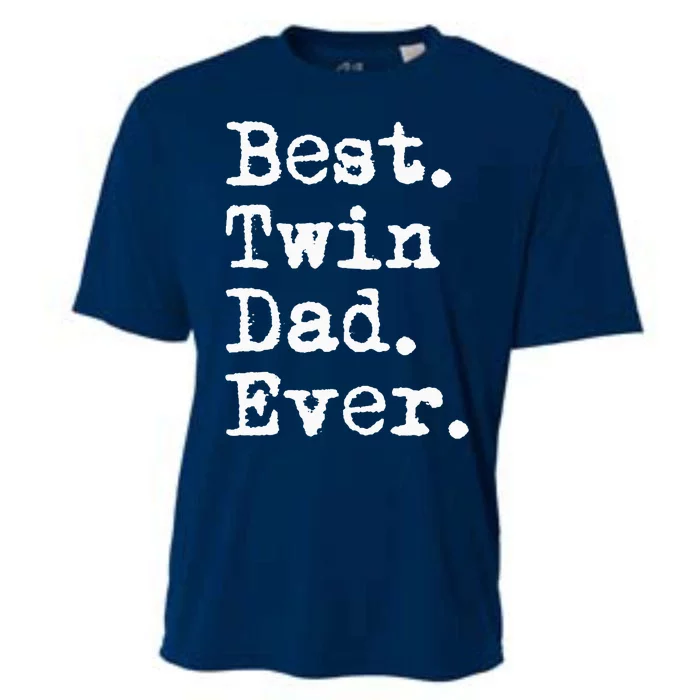 Best Twin Dad Ever Funny Fathers Day Saying for Dad of Twins Cooling Performance Crew T-Shirt