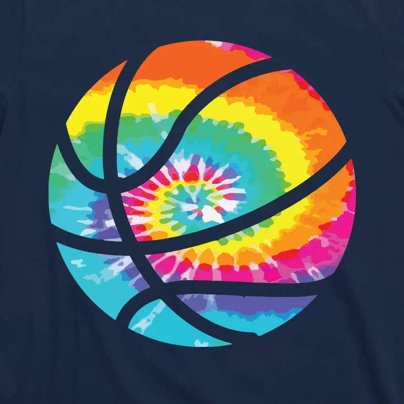 Basketball Tie Dye Shirts Rainbow Trippy Hippie Tee T-Shirt