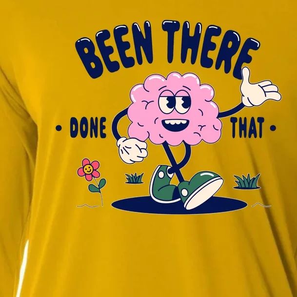 Been There Done That Retro Cartoon Brain Cooling Performance Long Sleeve Crew