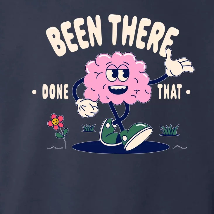 Been There Done That Retro Cartoon Brain Toddler Hoodie