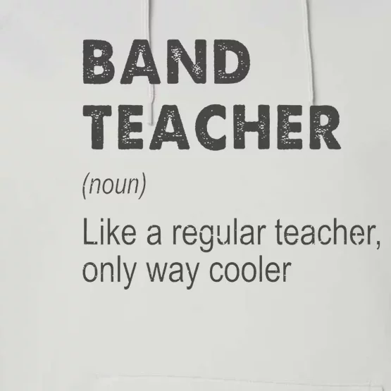 Band Teacher Definition Teaching School Teacher Performance Fleece Hoodie