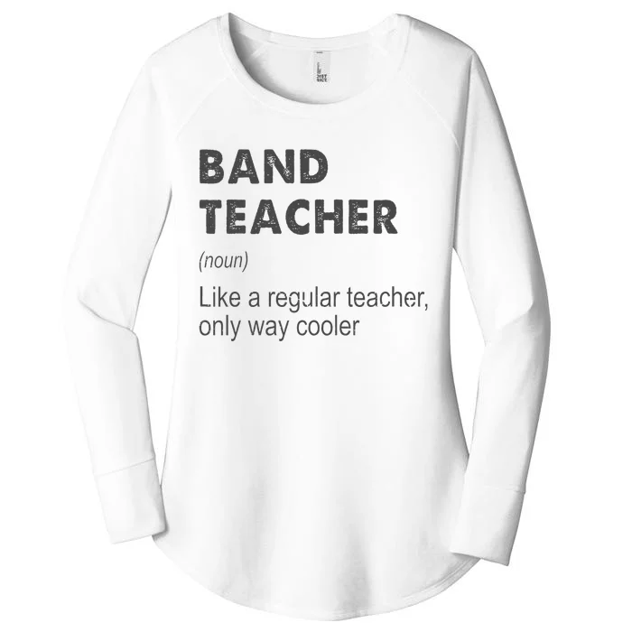 Band Teacher Definition Teaching School Teacher Women's Perfect Tri Tunic Long Sleeve Shirt