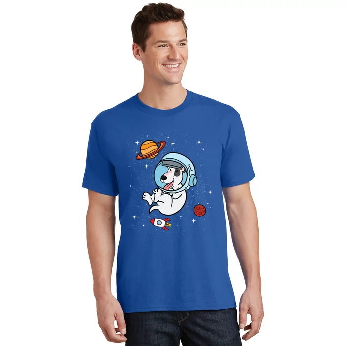 Bull Terrier Dog Astronaut Space Universe Galaxy Gift T-Shirt