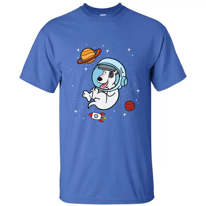 Bull Terrier Dog Astronaut Space Universe Galaxy Gift Tall T-Shirt