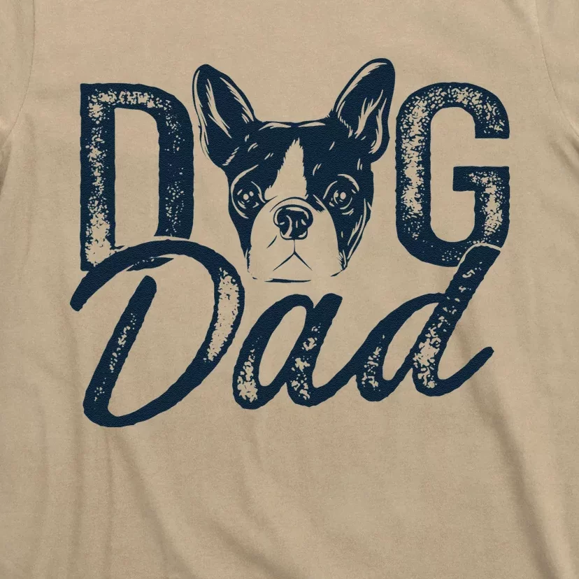 Boston Terrier Dog Dad T-Shirt