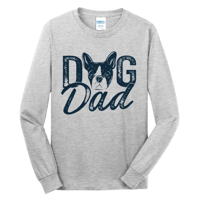 Boston Terrier Dog Dad Tall Long Sleeve T-Shirt