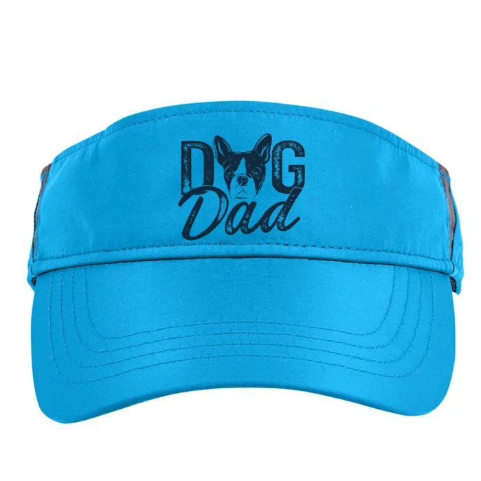 Boston Terrier Dog Dad Adult Drive Performance Visor