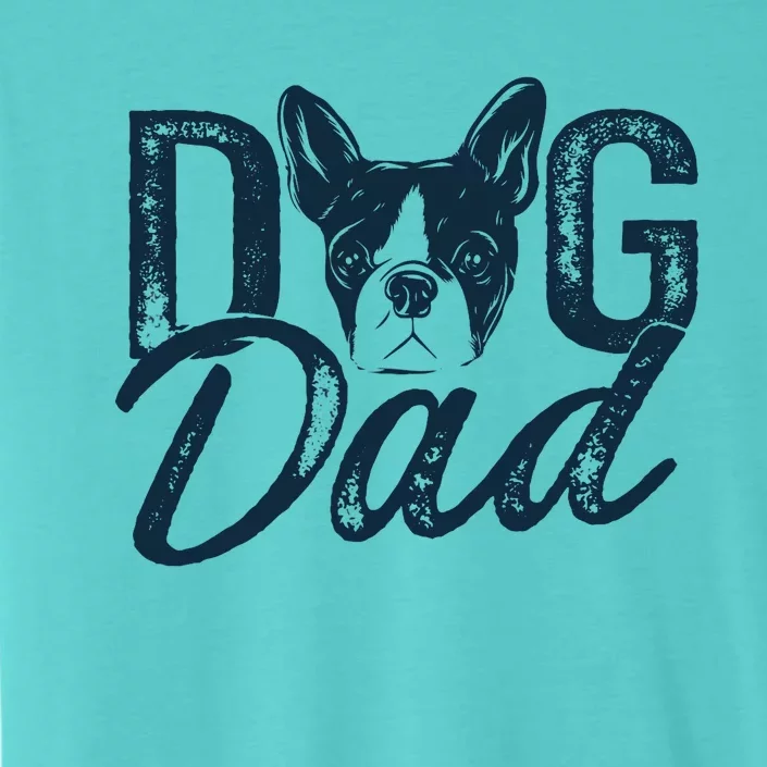 Boston Terrier Dog Dad ChromaSoft Performance T-Shirt