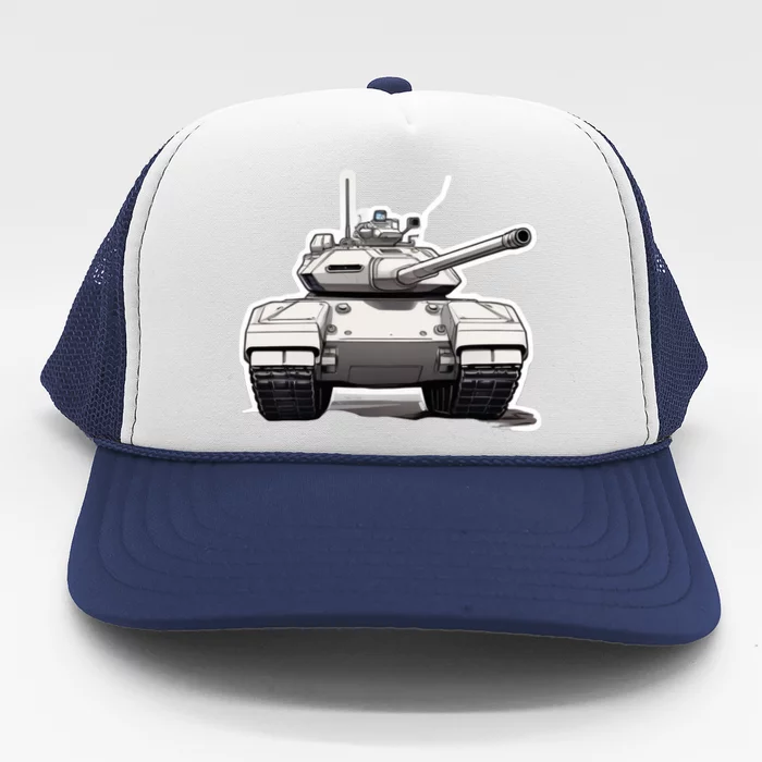 Battle Tank Design Trucker Hat