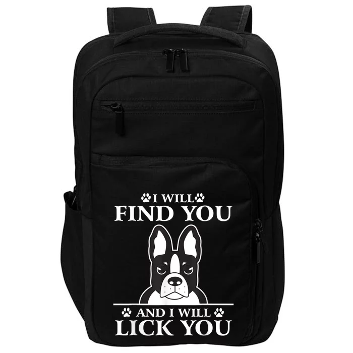 Boston Terrier Dog Lover Impact Tech Backpack