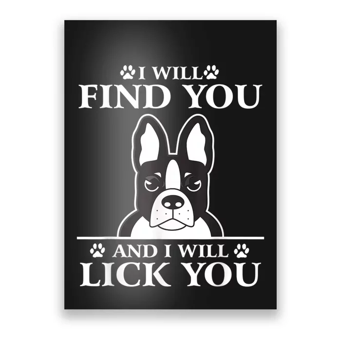 Boston Terrier Dog Lover Poster