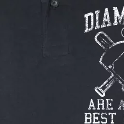 Baseball Tee Diamonds Are A Best Friend Baseball Softstyle Adult Sport Polo