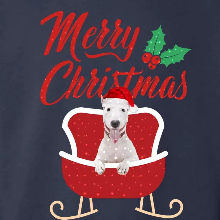 Bull Terrier Dog Merry Christmas Design For The Holiday Season! Toddler Hoodie