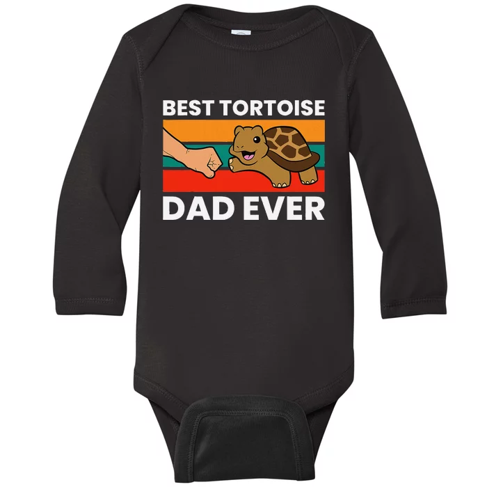 Best Tortoise Dad Ever Baby Long Sleeve Bodysuit