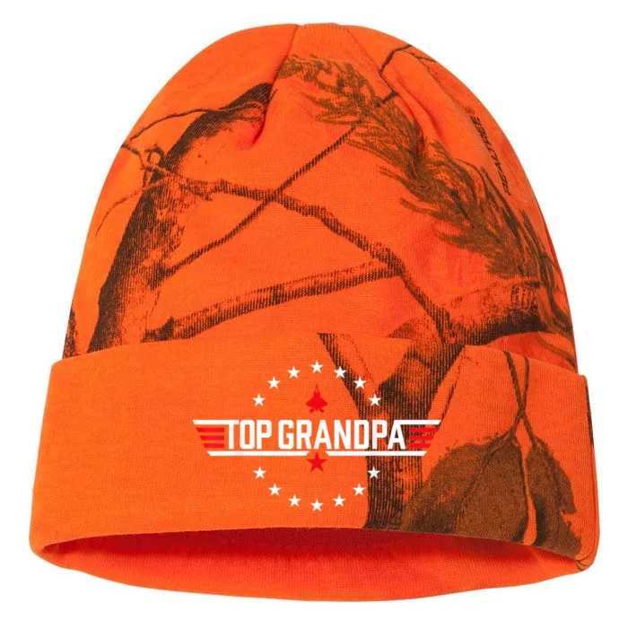 Top Grandpa Shirt Father's Day Birthday Kati - 12in Camo Beanie