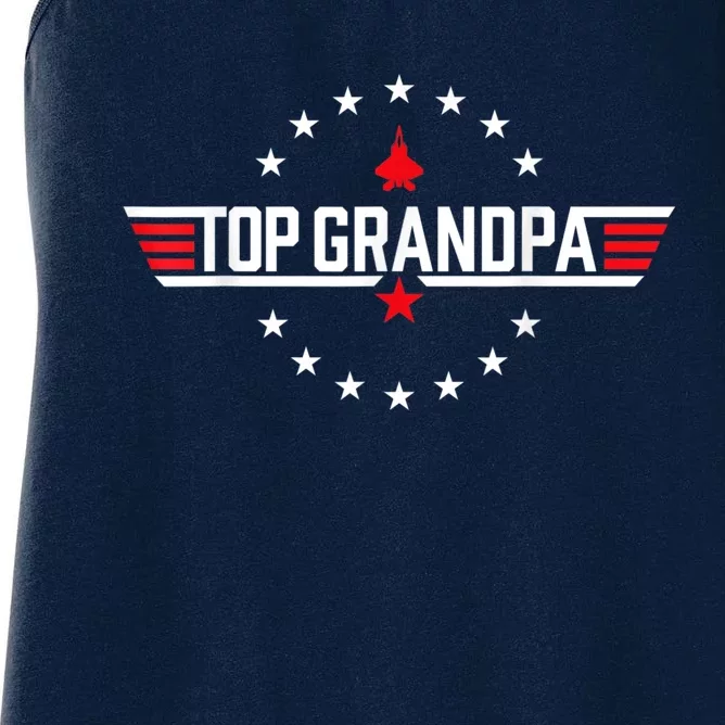 Top Grandpa Shirt Father's Day Birthday Women's Racerback Tank