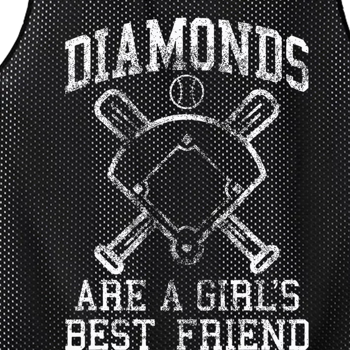 Baseball Tee Diamonds Are A Best Friend Baseball Mesh Reversible Basketball Jersey Tank