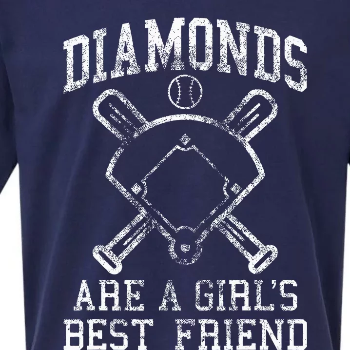 Baseball Tee Diamonds Are A Best Friend Baseball Sueded Cloud Jersey T-Shirt