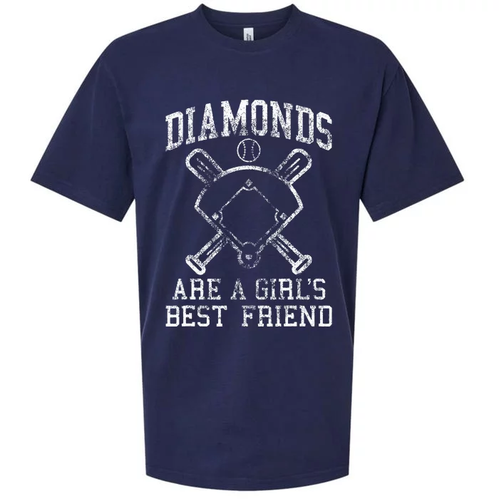 Baseball Tee Diamonds Are A Best Friend Baseball Sueded Cloud Jersey T-Shirt