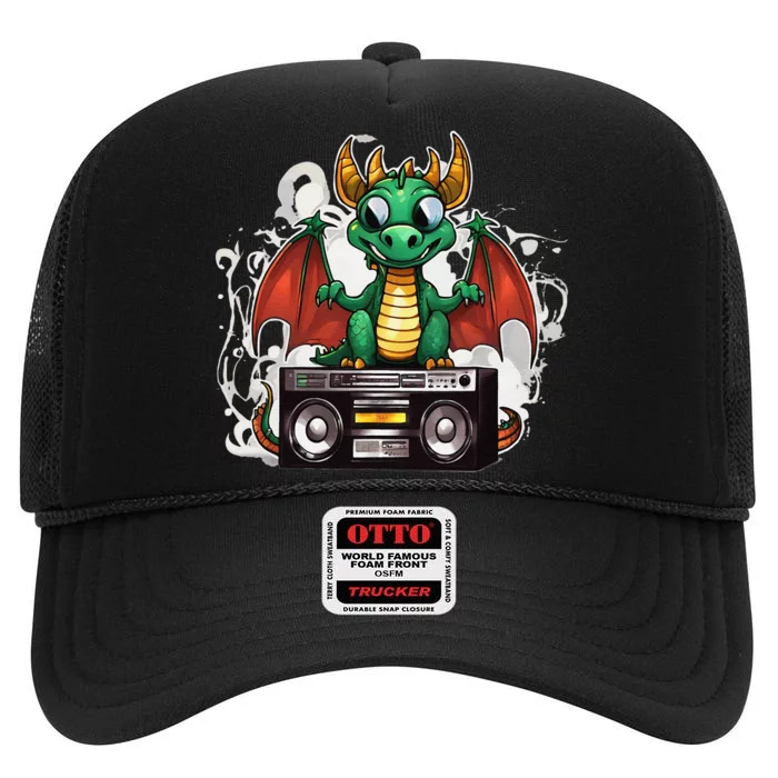 Boombeat The Dragon High Crown Mesh Trucker Hat