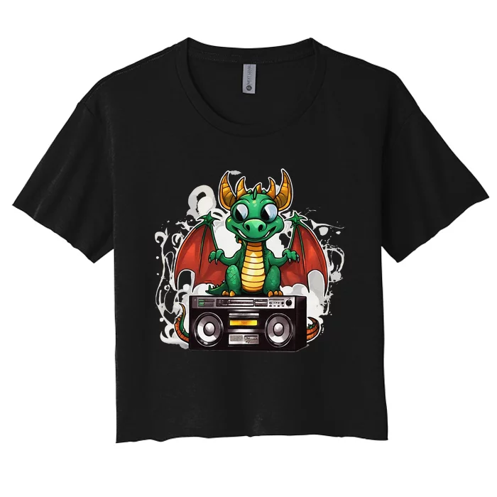 Boombeat The Dragon Women's Crop Top Tee