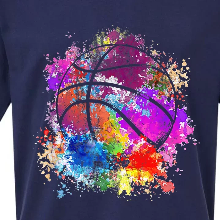 Basketball Team Dunking Fan Wo Teens Sueded Cloud Jersey T-Shirt